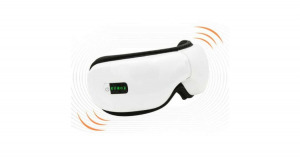 Szemmasszírozó készülék beépített, Bluetooth hangszóróval, vibrációs