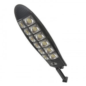 Utcai lámpa napelemes töltéssel, LED, 60 W, fekete