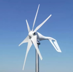 Szélgenerátor, háztartási szélturbina töltésvezérlő-1000W, 24V, 6lapát
