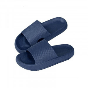 Női vastag talpú, könnyű nyári papucs kék 38-39