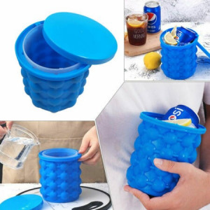 Szilikon jégvödör, jégkocka készítő és tartó egyben