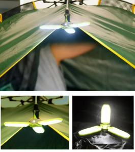 Napelemes többállású kemping lámpa