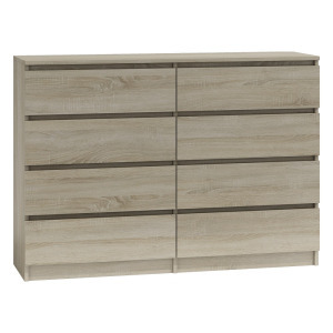 Odell M8 140 komód, 138x97x40 cm, sonoma