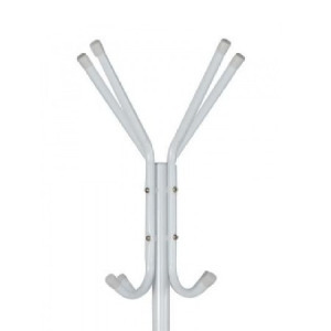 Kabát tartó állvány/fogas - 170 cm - fehér színben - MS-623