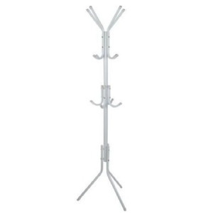 Kabát tartó állvány/fogas - 170 cm - fehér színben - MS-623