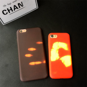 Hőérzékelős iPhone tok 6/6S/6 Plus/6S Plus - piros iPhone 6/6S