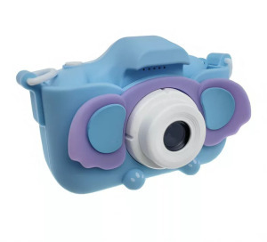 Elefántos gyermek fényképezőgép, dupla kamera, szelfi funkció, 2