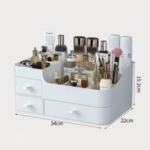 Smink- és kozmetikai tárolódoboz fiókokkal