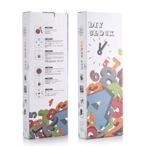 Nagyméretű DIY modern halk falióra -3D öntapadós római számos, ezüst