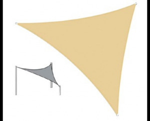Napvitorla bézs színben - 3x3x3 méter