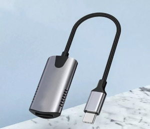 Videó-Audió digitalizáló adapter, HDMI->USB-C, felvétel/élőadás szerkesztés