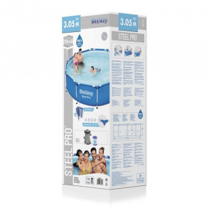 MAUI 305x76 cm fémvázas medence szett