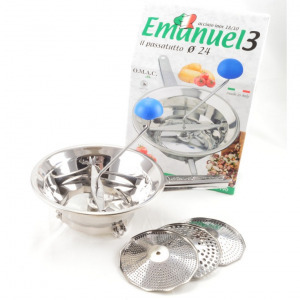 Hal- és paradicsompasszírozó 24 cm 3 betétes