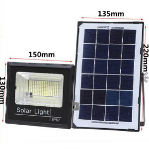 Solar Light 20W napelemes alkony kapcsolós LED lámpa, távirányítóval - 50 ledes - MS-783