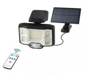 Vezeték nélküli napelemes 40W 96 SMD LED reflektor fény-mozgásérzékelős - JD-2096A