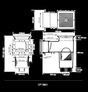 Hayward szkimmer, hosszú, normálszájú