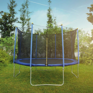 GTR PRO Trambulin kék, védőhálóval, 244 cm