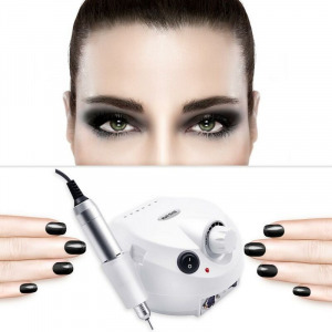 Műköröm csiszoló, polírozó szett, sebességszabályozó pedállal, csiszolófejekkel