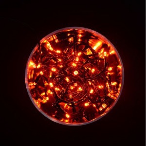 Vezérlős LED fényfüzér - piros 6 m