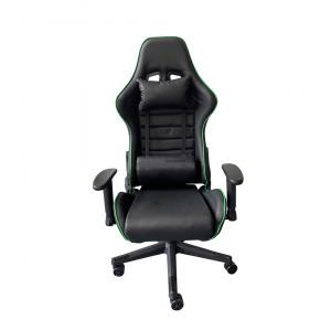 Gamer szék PRO, fekete-zöld