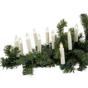 Vezeték nélküli gyertya szett távirányítóval, 30 db, színes