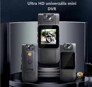 Univerzális mini DVR, 140° látószög, 180°-ban forgatható lencse, fekete