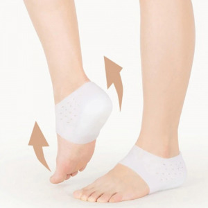 Szilikonos sarokemelő párna, sarokemelő 3 cm-es - áttetsző