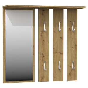Shannan Opal tükrös fogas, 85x82x15 cm, tölgy