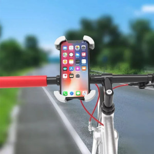 Kerékpáros motorkerékpáros mobiltelefontartó, kormányra 360°-ban forgatható