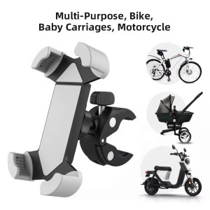Kerékpáros motorkerékpáros mobiltelefontartó, kormányra 360°-ban forgatható