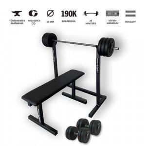 GazoFitness mobil állvány + pad+ állítható egykezes súlyzó 105 Kg