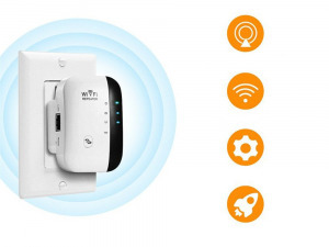 Nagy teljesítményű, wifi jelerősítő, 300Mbps
