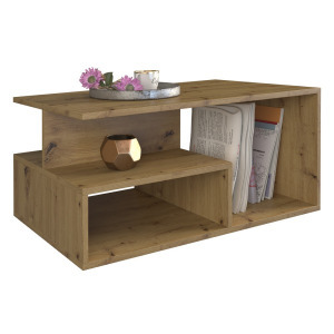 Shannan Prima dohányzóasztal, 90x43x51 cm, tölgy