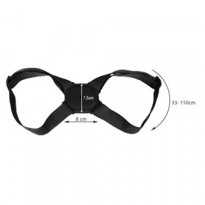 Intelligens tartás javító hátpánt, rezgő figyelmeztetés, újratölthető, unisex, USB -fekete