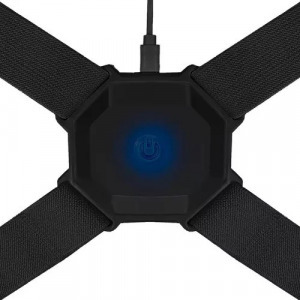 Intelligens tartás javító hátpánt, rezgő figyelmeztetés, újratölthető, unisex, USB -fekete