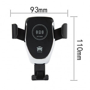 Autós Qi töltőállvány, fekete