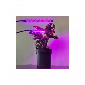 2×20 LED-es, 2 paneles növénynevelő lámpa csíptethető rögzítéssel