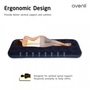 Avenli felfújható vendégágy kék 191x73x22cm