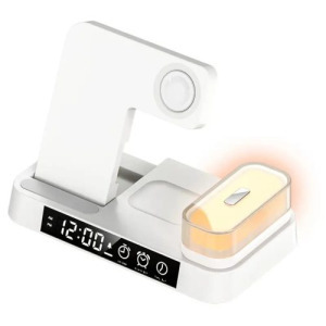 4in1 indukciós 15W töltőállomás Apple iPhone/Watch/AirPods készülékekhez