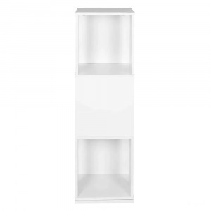 Forgó könyvespolc, 34x34x108cm, fehér