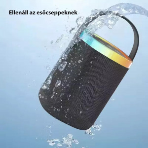 Vezeték nélküli Bluetooth party hangszóró mikrofonnal, LED fénnyel