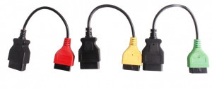 FiatEcuScan multiecuscan adapter 3 db kábel motor, abs, légzsák, szervókormány