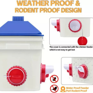 6db-os esőálló baromfi etető szett