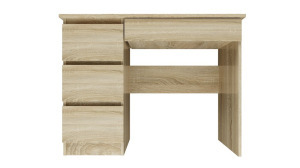 Odell Mijas íróasztal bal oldali tárolókkal, 98x76x51 cm, sonoma