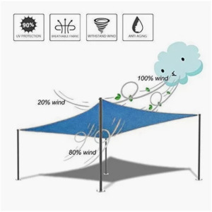 Árnyékoló 2x2 m zöld