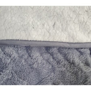 Luxus 2 rétegű ágytakaró/pléd 150x200cm - szürke - MS-947