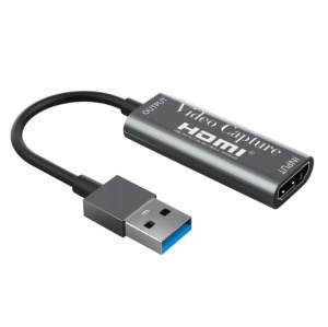 HDMI 4K videó capture, HDMI-ről USB3.0, felvétel, élő közvetítés, ezüstszín