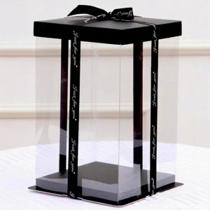 Rózsa Maci díszdobozzal - piros - 25 cm