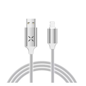 Adat- és töltőkábel, Lightning/USB, villogó fénnyel, 2A,1 méter, fehér