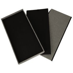 Összecsukható tárolós puff - nagy méretű, szürke, 76x38x38 cm